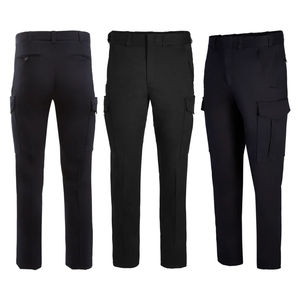 Pantalon de travail cargo pour homme, classe <span class=keywords><strong>B</strong></span>, 96% polyester, 4% élasthanne, extensible 360° °   Ceinture élastique, poches à rabat en diamant, pli permanent - Product Image 1