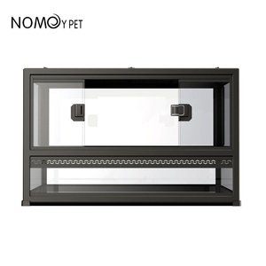 Terrarium pour animaux <span class=keywords><strong>NoMo</strong></span> Climbing avec porte coulissante, en acier inoxydable, écologique, pour gecko, lézard, grenouille cornée, scorpion, araignée, taille complète - Product Image 3