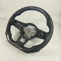 Volant sport en cuir modifié TY avec 3 branches en fibre de carbone de 43 mm pour Volkswagen Golf MK7 GTI R-Line Upgrade