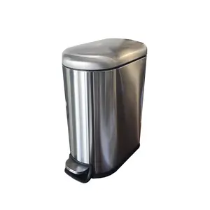 Luxury Waste Garbage Bin Trash Bin Dustbin Mini Trash Can Desk For Hotel Restaurant Toilet Car 10l 2.5gal Fingerprint Resistant