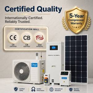 Aire Acondicionado Solar Híbrido ACDC Deye DGWG2-ACDC-12K 12000BTU, Inversor T1, Split de Pared, Ahorro de Energía Doméstico, 15x25 EER 12.2 COP - Product Image 1