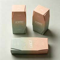 Boîte d'emballage de soins de la peau personnalisée écologique à impression dégradée, MOQ 1000, pour flacon de sérum, boîte rigide de luxe, forme spéciale, artistique et portable