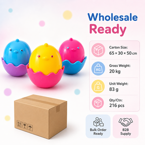 Wholesale Cute Chick <b>Egg</b> Shell Squeeze <b>Toy</b> Soft Stress Relief Fidget <b>Toy</b> for Kids Party Favor Gift - Product Image 6