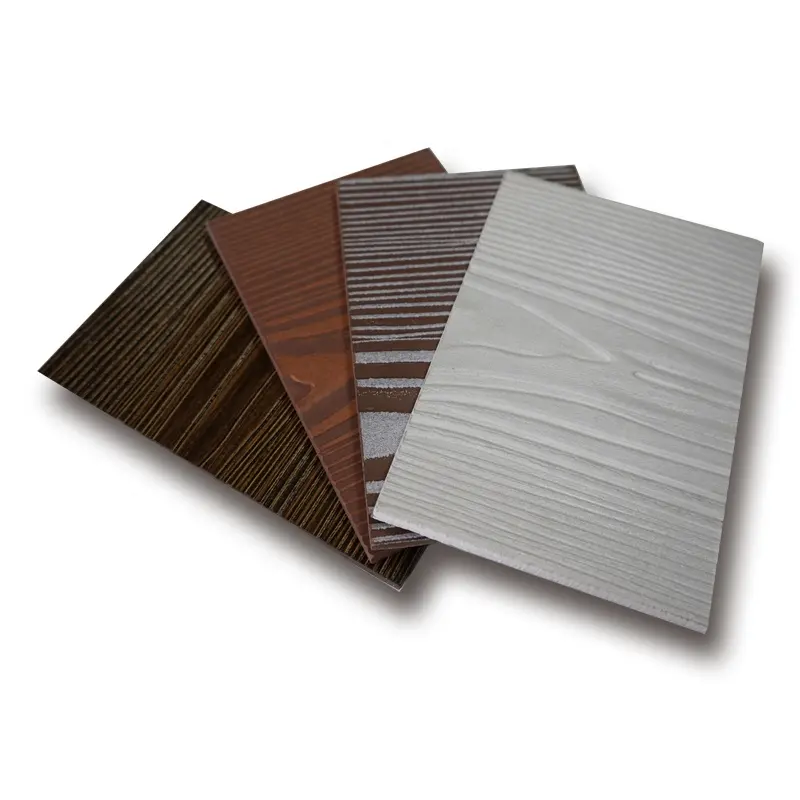 Outdoor Wood Grain Fiber Cement Board Textured Fiber Cement Lap Siding Locking Cement Siding