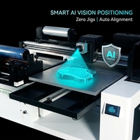 Impresora UV DTF Industrial A1 6090 con Cámara de Posicionamiento con Visión Artificial para Impresión de Etiquetas de Cristal, Máquina de Impresión de Adhesivos en Relieve 3D