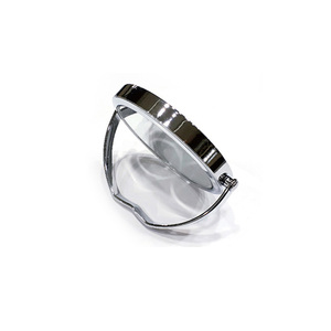 Metal Hand <b>Mirror</b> And Travel Table <b>Mirror</b> With Magnifying Double Sided Feature <b>For</b> On The Go <b>Makeup</b> - Product Image 4