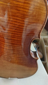 ไวโอลินรุ่น <span class=keywords><strong>Stradivarius</strong></span> ขนาด 4/4 3/4 1/2 เสียงไพเราะ หน้าไม้สปรูซแท้ หลังไม้เมเปิล ลายไม้ชัดเจน - Product Image 5
