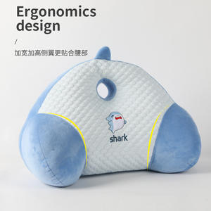 Coussin de soutien lombaire rafraîchissant en forme de haricot, design anime et dessin animé, pour dossier de chaise de bureau - Product Image 4