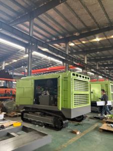 เครื่องอัดอากาศดีเซลแบบเคลื่อนที่บนรางตีนตะขาบ GLGW 1100 ลูกบาศก์ฟุตต่อนาที 25 บาร์ คัมมินส์ 294 กิโลวัตต์ สำหรับงานขุดเจาะเหมืองในพื้นที่ซับซ้อน - Product Image 6