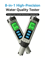 Stylo de test d'eau tout-en-un MF-X81 : pH, EC, TDS, sel, ORP, température pour l'eau du robinet domestique, l'eau potable et les purificateurs RO