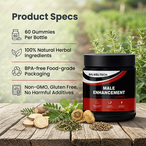 Gomitas de Apoyo Masculino al por Mayor de Fábrica OEM, Potenciador de Energía Diaria, Cuidado Suave con Raíz de Maca, Muira Puama y Epimedium - Product Image 4