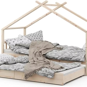 <span class=keywords><strong>Letto</strong></span> a Piattaforma Moderno in Legno di Pino Massiccio <span class=keywords><strong>180x200</strong></span> cm, <span class=keywords><strong>Struttura</strong></span> <span class=keywords><strong>Letto</strong></span> <span class=keywords><strong>Matrimoniale</strong></span> Resistente per Uso Domestico con <span class=keywords><strong>Letto</strong></span> Extra - Product Image 1