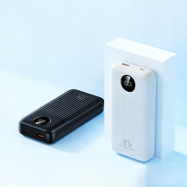 3C Certified 20,000mAh 22.5W Quick Charge Super Fast Charging Lithium-Ion Battery Power Bank LED Display Universal Socket Short