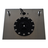 Réservoir Tampon de Carburant en Aluminium 10L 20L 30L 40L 60L 80L avec Bouchon, Cellule à Carburant avec Capteur et Mousse Intérieure