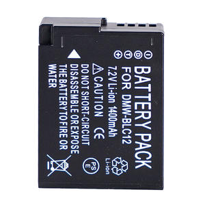 แบตเตอรี่กล้องแบบชาร์จไฟได้สำหรับ DMW-BLC12พานาโซนิค E LUMIX DM BLC12 <span class=keywords><strong>FZ200</strong></span> BLC12PP 7.2V 1400mAh - Product Image 3