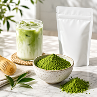 Poudre de Matcha Cérémonial en Vrac, Thé Santé en Gros, 100g, Nouveau Sachet et Coffret