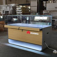 Vitrine de présentation de téléphones portables en métal moderne et durable, avec éclairage LED, pour magasin de téléphonie mobile, fournie par l'usine