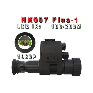 NK007plus 1X-4X 390x390 1.2 pouces Amoled circuler screen Digital Night Vision scope hunt night vision clip on for Hunter