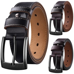 <span class=keywords><strong>Ceinture</strong></span> en cuir pour homme, <span class=keywords><strong>noire</strong></span>, vintage, longue, en jean, avec deux couches de cuir de vache, <span class=keywords><strong>boucle</strong></span> en alliage décontractée, grande taille, <span class=keywords><strong>ceinture</strong></span> tendance - Product Image 2