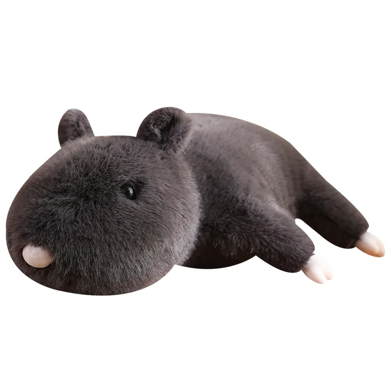 Bebé negro peluche ratón juguete relleno animal realista juguete almohada Pa La Mouse muñeca para niños regalo