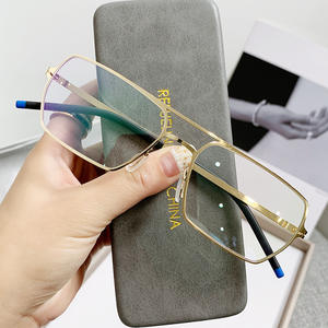 Nouveau cadre de lunettes de lecture en métal vintage mans protection des yeux personnalisée lunettes de blocage de la lumière bleue - Product Image 3