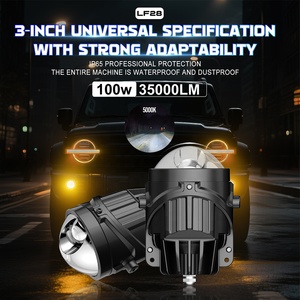 Xenplus LF28, projecteur <span class=keywords><strong>bi</strong></span>-LED de 3 pouces, phare antibrouillard pour voiture, 100W, haute puissance, 5000K, 35000LM, phare antibrouillard LED, accessoires universels pour véhicules - Product Image 2