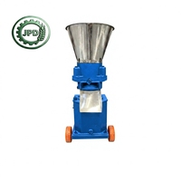 Nouvelle machine à granulés d'aliments pour animaux robuste, 600 kg/h, en aluminium, à matrice plate, diamètre de granulés réglable, diesel/électrique, pour volailles