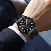 Jam Tangan Pria CURREN 8493 Emas Baru, Tali Mewah, Tahan Air, Jam Tangan Sport Stainless Steel Quartz Bisnis, Hadiah