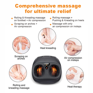 Masseur pour la cheville, le cou-de-pied, le talon, la voûte plantaire, l'extrémité du pied avec chaleur, soulage les muscles fatigués et le massage profond du pied par pétrissage - Product Image 3