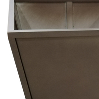 Ventes en gros de jardinières modulaires en acier galvanisé durables, forme trapézoïdale, modernes, écologiques, pots de jardin rectangulaires pour fleurs