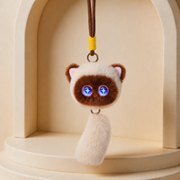Breloque de sac interactive intelligente en peluche pour chat, conversation IA, WiFi 4G, yeux LED, rechargeable Type-C 1000 mAh