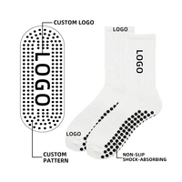 Chaussettes de football personnalisées pour hommes adultes de haute qualité OEM, design antidérapant, grip personnalisé, fabrication en gros pour le sport