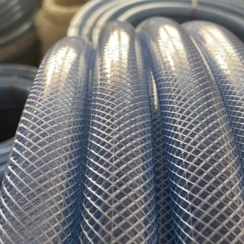 WANFLEX 1 inch 25 mm Fiber braids reinforced transparent PVC sanitary hose