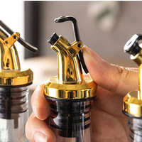 Bouchon de bouteille d'huile Joint en caoutchouc de qualité alimentaire Verseur de vin Bouchon de verrouillage Joint d'étanchéité Buse étanche Pulvérisateur Distributeur d'alcool Outil de cuisine