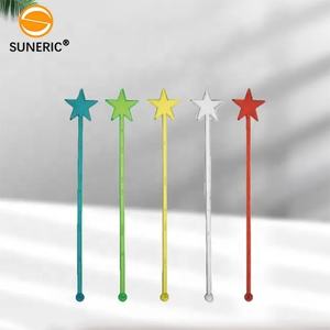 Whiskey Cocktail Campuran Swizzle Tongkat Pengaduk Kering Es Picks Ramah Lingkungan Mengaduk Plastik Jernih Swizzle Tongkat - Product Image 5