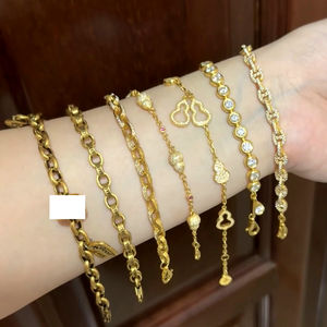 Oro laminado 18 k bijoux por mayor vente en gros 925 bijoux en argent Sterling bracelet à breloques pulseras joyeria oro laminado 18 k - Product Image 1