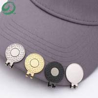 Clip de casquette de golf vierge en stock usine, accessoires de casquette de golf avec logo personnalisé, clip magnétique pour casquette de golf, porte-marqueur de balle