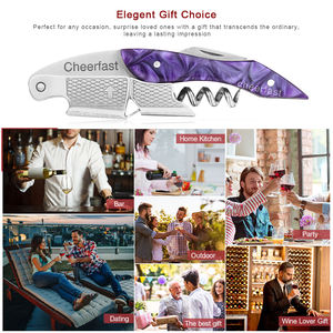 Tire-bouchon en résine professionnel serveurs 3 en 1 ouvre-bouteille en résine violette tire-bouchon tout en un tire-bouchon en résine de <span class=keywords><strong>vin</strong></span> - Product Image 6