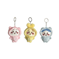 Porte-clés en peluche mignon de dessin animé Chiikawa 3D, accessoires pour clés de voiture, jouets pour enfants, cadeaux personnalisés