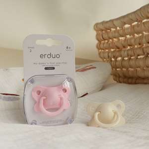 Sản phẩm em bé sơ sinh vui núm vú giả cấp thực phẩm chỉnh nha trẻ em Miệng ngủ chống đầy hơi Teether Silicone bé núm vú giả - Product Image 6