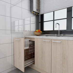 Cocina Pequeña de Madera Personalizada Contemporánea, Mueble de Cocina Portátil con Tamaño y Color Personalizables - Product Image 3