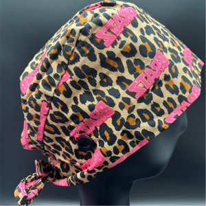 Cappelli Chirurgici da Donna con Bottoni, Berretti da Lavoro Regolabili con Fascia Antisudore, Cappelli Bouffant con Disegni Cartoon - Product Image 1