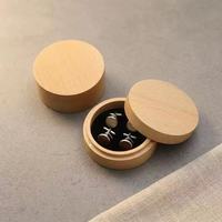 Sous-verres en bois de caoutchouc simples et créatifs, circulaires, gravés au laser, écologiques, antidérapants, isolants thermiques, sur le thème de l'amour, boîtes artisanales