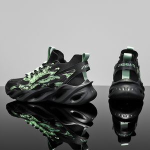 Chaussures de sport respirantes pour hommes, grande taille, légères, bleu vif, pour la course à pied, la salle de sport, les entraînements et les tenues décontractées - Product Image 6