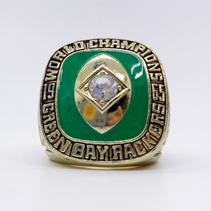 แหวนแชมป์กรีนเบย์แพคเกอร์ส ปี 1965 NFL ซูเปอร์โบวล์ แชมป์โลก เครื่องประดับสำหรับทุกเพศ ทำจากโลหะผสมชุบ - Product Image 1
