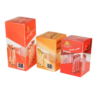 Boîte d'emballage rectangulaire pliable en PVC/PET transparent gaufré, impression personnalisée, logo personnalisé, options de taille personnalisées, recyclable