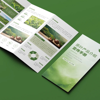 Brochure promotionnelle pliée de plusieurs pages fabriquée en usine Promotion de produits en papier brillant Menu de promotion d'entreprise