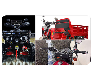 Barre de son pour moto ATV compatible AOVEISE Éclairage RVB étanche 105dB 7/8-1.25 po. Guidon en alliage d'aluminium 12V - Product Image 6