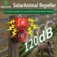 Répulsif Solaire Anti-Oiseaux Télécommandé 5-10m avec Enregistrement 35s, Alarme Stroboscopique 8 LED, Carré Robuste pour Ferme et Jardin - Vente Directe Usine