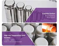 Juego de Pesas de Calibración de Precisión OIML E2 de 1 mg a 200 g para Balanza Analítica, Acero Inoxidable 316, Certificado 17025, Certificado Opcional